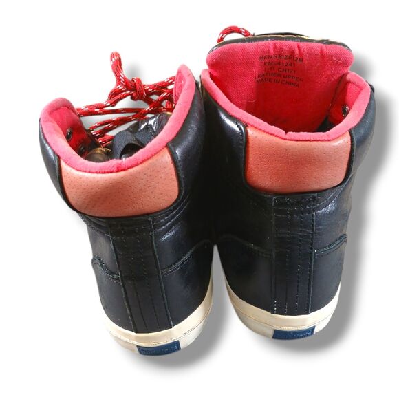 Pro Keds Sneaker Size 12 Black Red Leather Upper  Royal Plus Hi D-Ring Rare 2011 - Picture 4 of 16